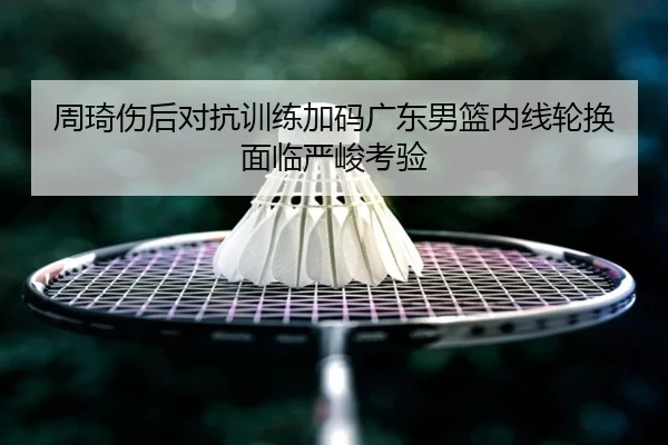 周琦伤后对抗训练加码广东男篮内线轮换面临严峻考验